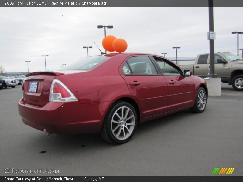 Redfire Metallic / Charcoal Black 2009 Ford Fusion SE V6