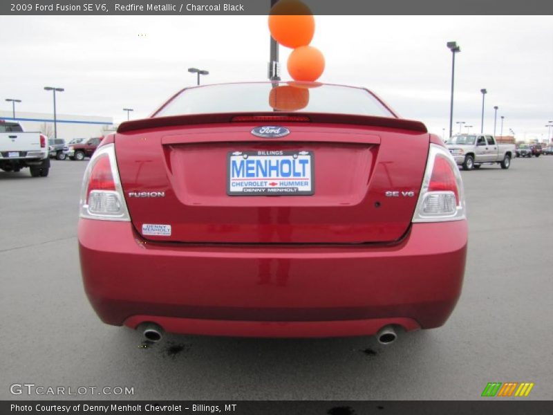 Redfire Metallic / Charcoal Black 2009 Ford Fusion SE V6