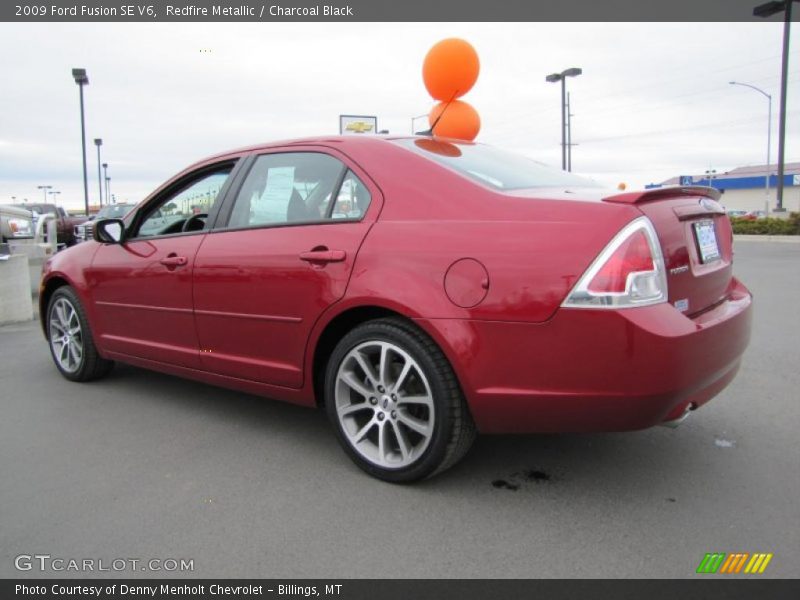 Redfire Metallic / Charcoal Black 2009 Ford Fusion SE V6