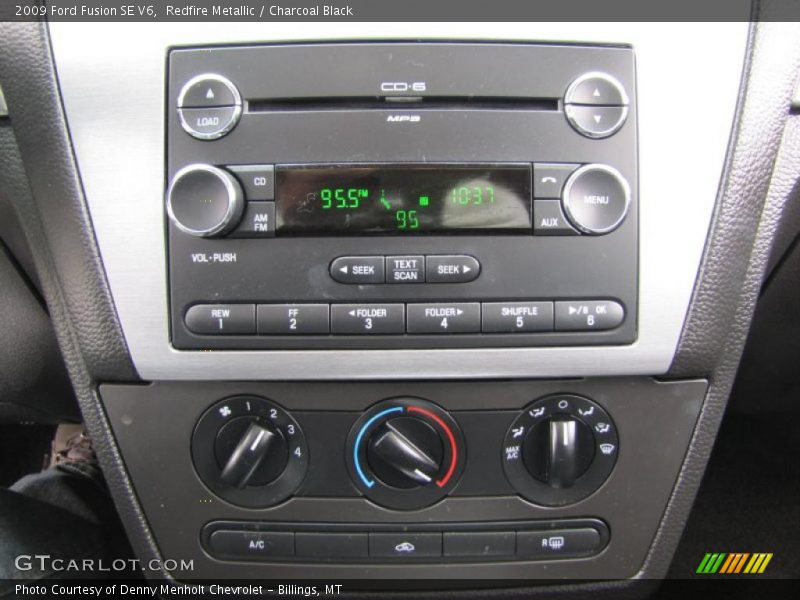 Redfire Metallic / Charcoal Black 2009 Ford Fusion SE V6