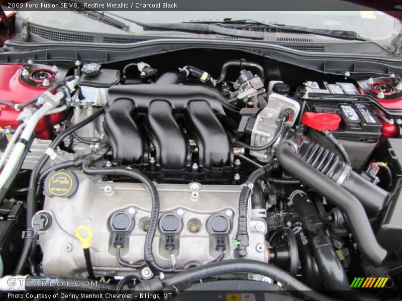 Redfire Metallic / Charcoal Black 2009 Ford Fusion SE V6