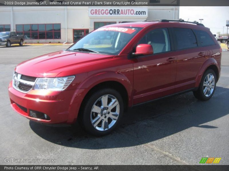 Inferno Red Crystal Pearl / Dark Slate Gray/Light Graystone 2009 Dodge Journey SXT