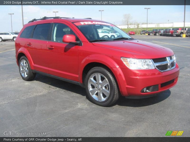 Inferno Red Crystal Pearl / Dark Slate Gray/Light Graystone 2009 Dodge Journey SXT