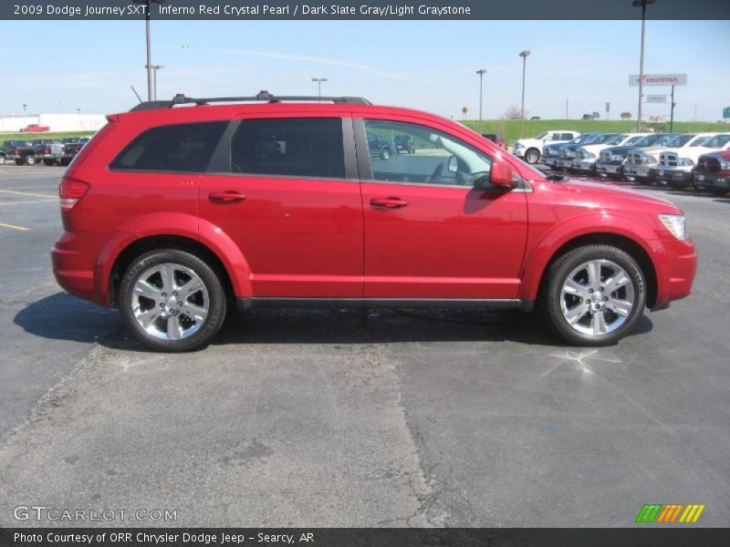 Inferno Red Crystal Pearl / Dark Slate Gray/Light Graystone 2009 Dodge Journey SXT