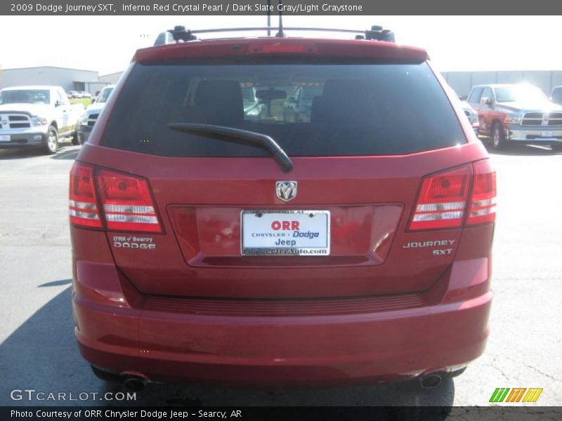Inferno Red Crystal Pearl / Dark Slate Gray/Light Graystone 2009 Dodge Journey SXT