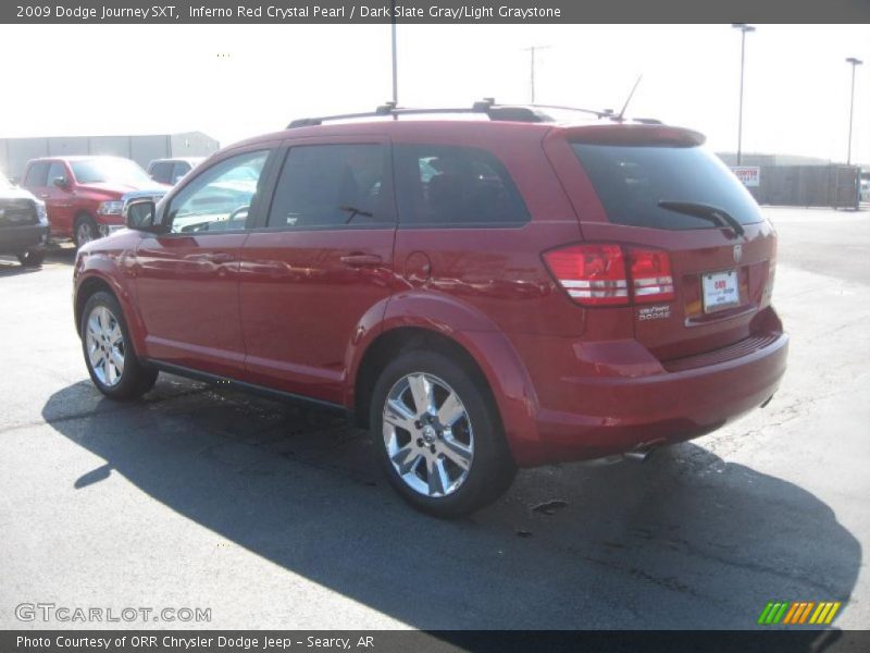 Inferno Red Crystal Pearl / Dark Slate Gray/Light Graystone 2009 Dodge Journey SXT