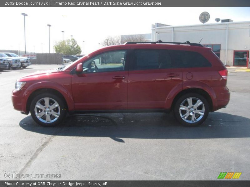 Inferno Red Crystal Pearl / Dark Slate Gray/Light Graystone 2009 Dodge Journey SXT