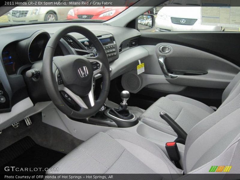  2011 CR-Z EX Sport Hybrid Gray Fabric Interior