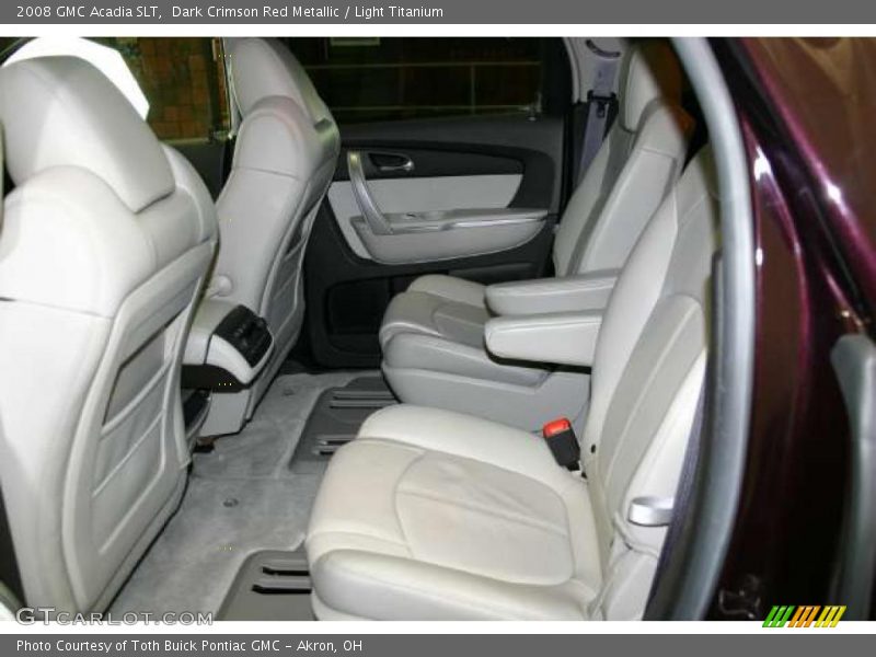 Dark Crimson Red Metallic / Light Titanium 2008 GMC Acadia SLT