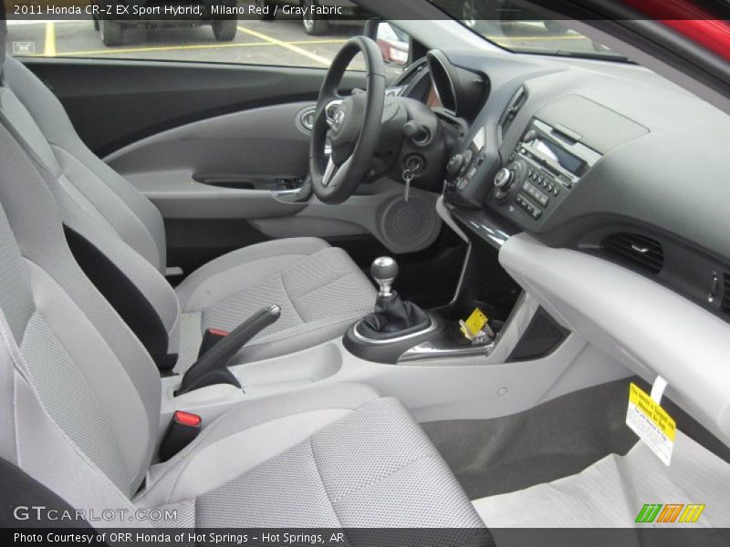  2011 CR-Z EX Sport Hybrid Gray Fabric Interior