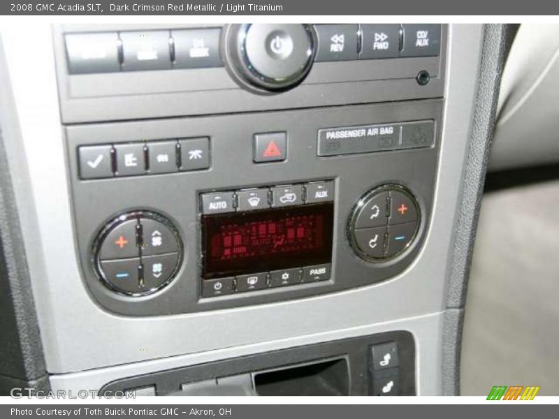 Dark Crimson Red Metallic / Light Titanium 2008 GMC Acadia SLT