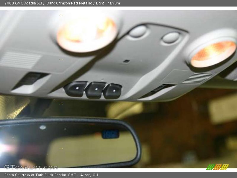 Dark Crimson Red Metallic / Light Titanium 2008 GMC Acadia SLT
