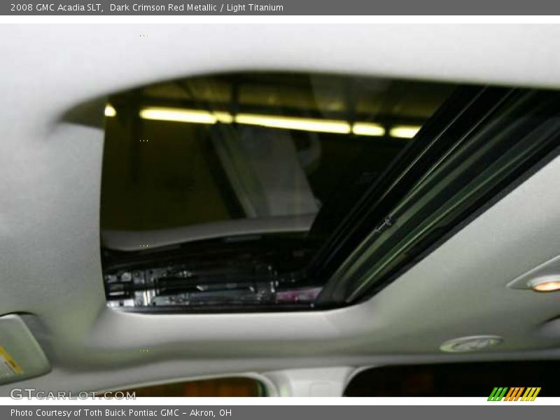 Dark Crimson Red Metallic / Light Titanium 2008 GMC Acadia SLT