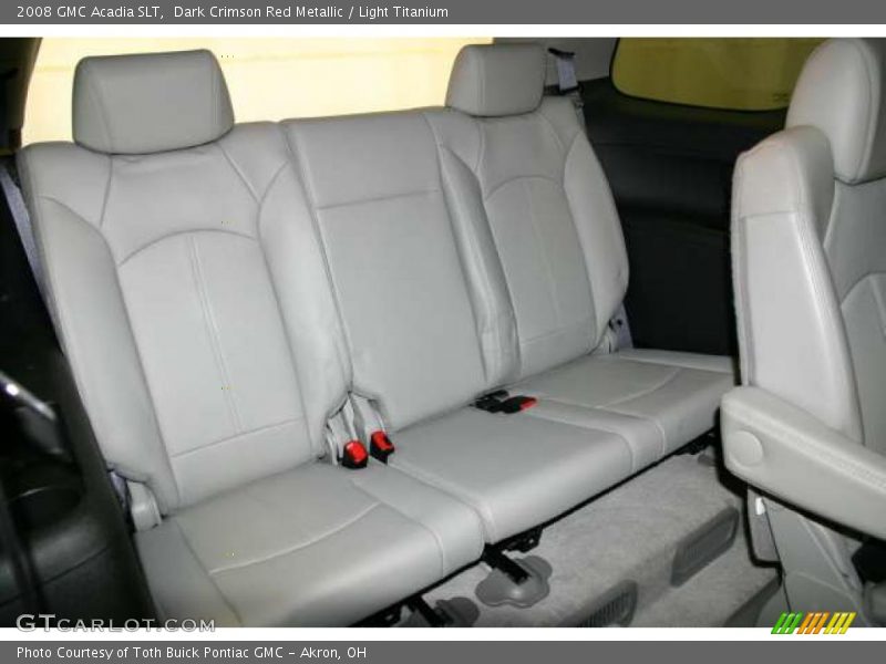 Dark Crimson Red Metallic / Light Titanium 2008 GMC Acadia SLT