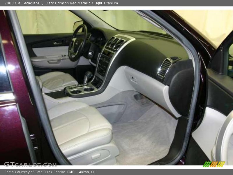 Dark Crimson Red Metallic / Light Titanium 2008 GMC Acadia SLT