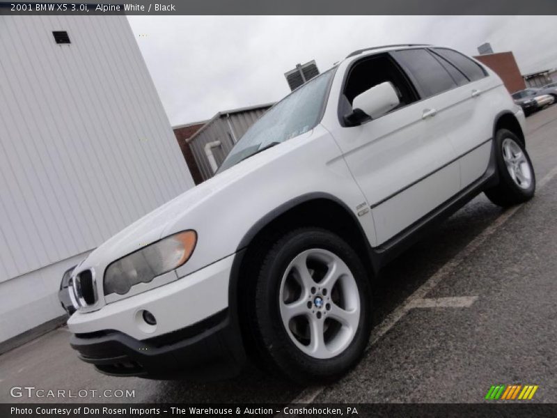 Alpine White / Black 2001 BMW X5 3.0i