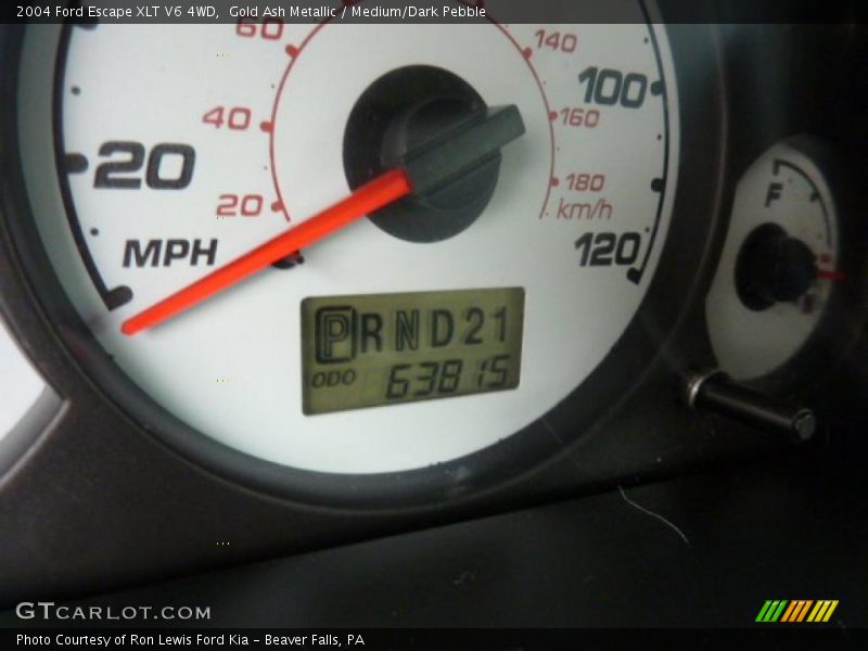 Gold Ash Metallic / Medium/Dark Pebble 2004 Ford Escape XLT V6 4WD