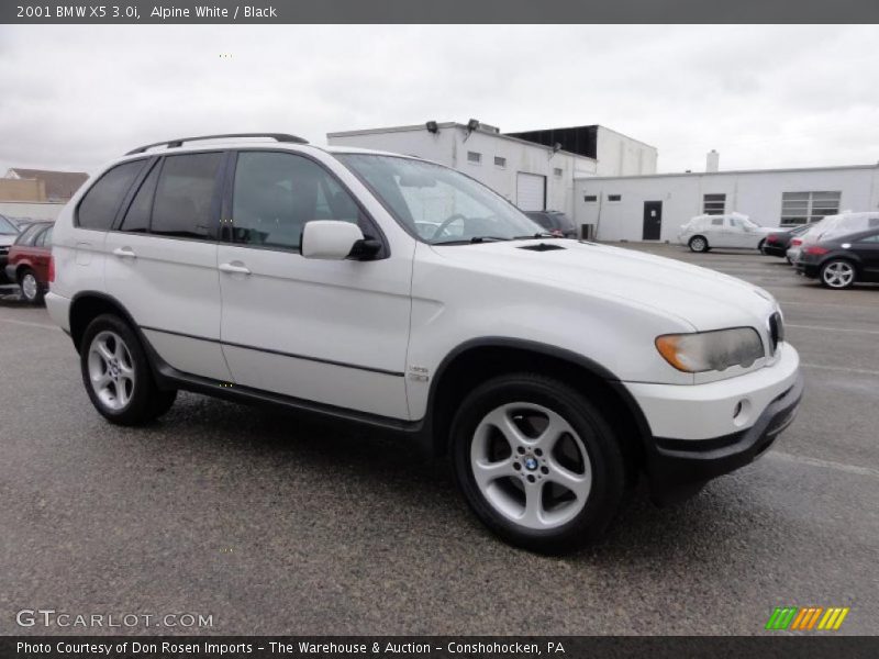 Alpine White / Black 2001 BMW X5 3.0i