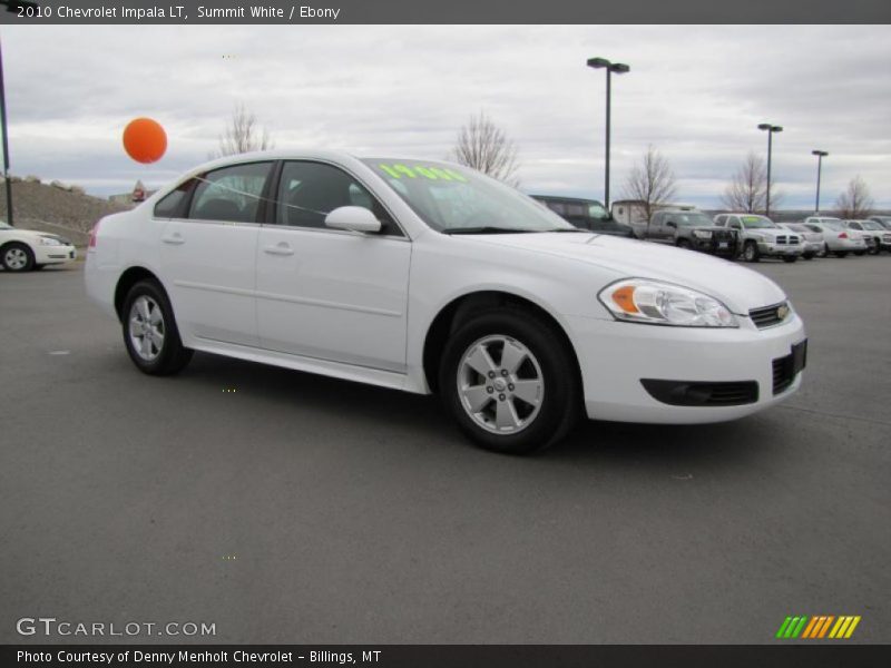 Summit White / Ebony 2010 Chevrolet Impala LT