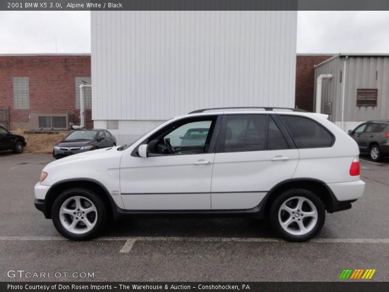 Alpine White / Black 2001 BMW X5 3.0i
