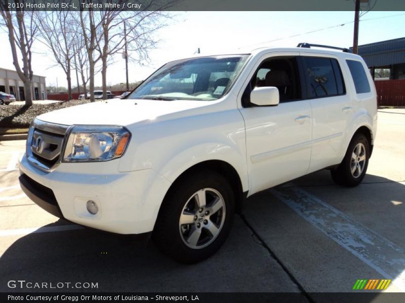 Taffeta White / Gray 2010 Honda Pilot EX-L