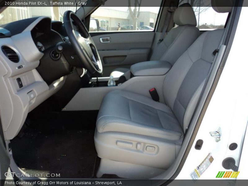 Taffeta White / Gray 2010 Honda Pilot EX-L