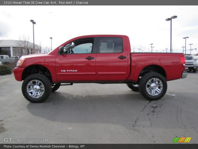 Red Alert / Charcoal 2010 Nissan Titan SE Crew Cab 4x4
