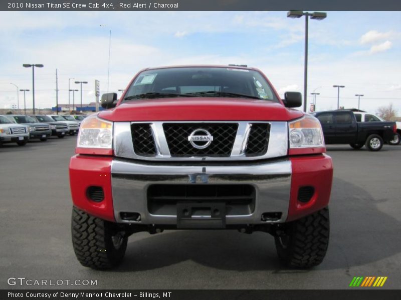 Red Alert / Charcoal 2010 Nissan Titan SE Crew Cab 4x4