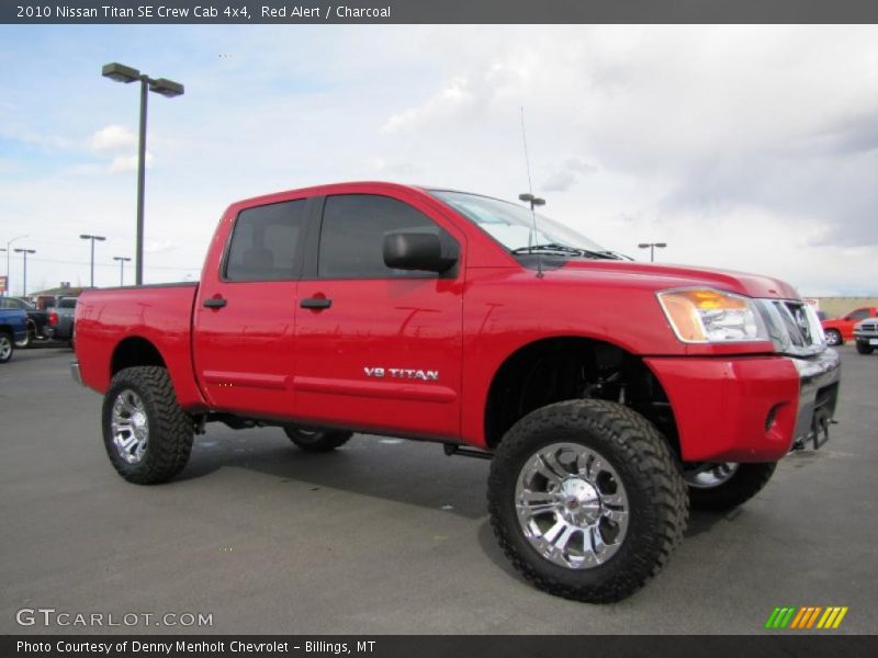Red Alert / Charcoal 2010 Nissan Titan SE Crew Cab 4x4