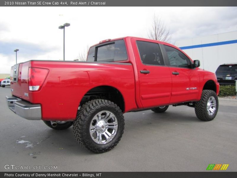 Red Alert / Charcoal 2010 Nissan Titan SE Crew Cab 4x4