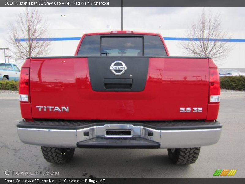 Red Alert / Charcoal 2010 Nissan Titan SE Crew Cab 4x4