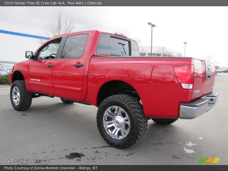 Red Alert / Charcoal 2010 Nissan Titan SE Crew Cab 4x4