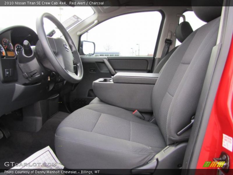  2010 Titan SE Crew Cab 4x4 Charcoal Interior