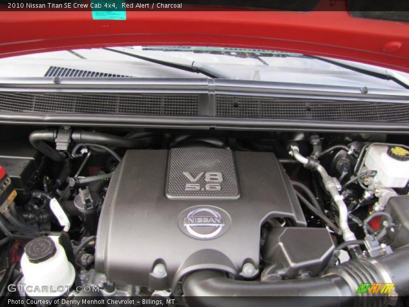 2010 Titan SE Crew Cab 4x4 Engine - 5.6 Liter DOHC 32-Valve CVTCS V8