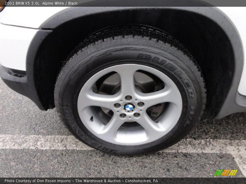 Alpine White / Black 2001 BMW X5 3.0i