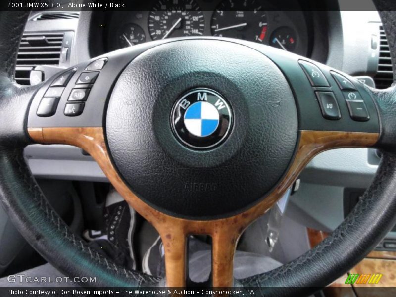 Alpine White / Black 2001 BMW X5 3.0i