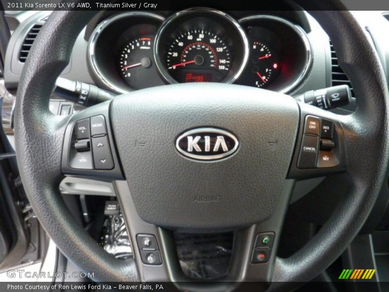Titanium Silver / Gray 2011 Kia Sorento LX V6 AWD
