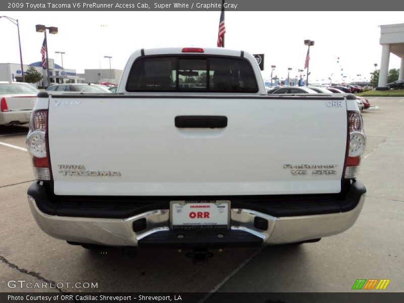 Super White / Graphite Gray 2009 Toyota Tacoma V6 PreRunner Access Cab