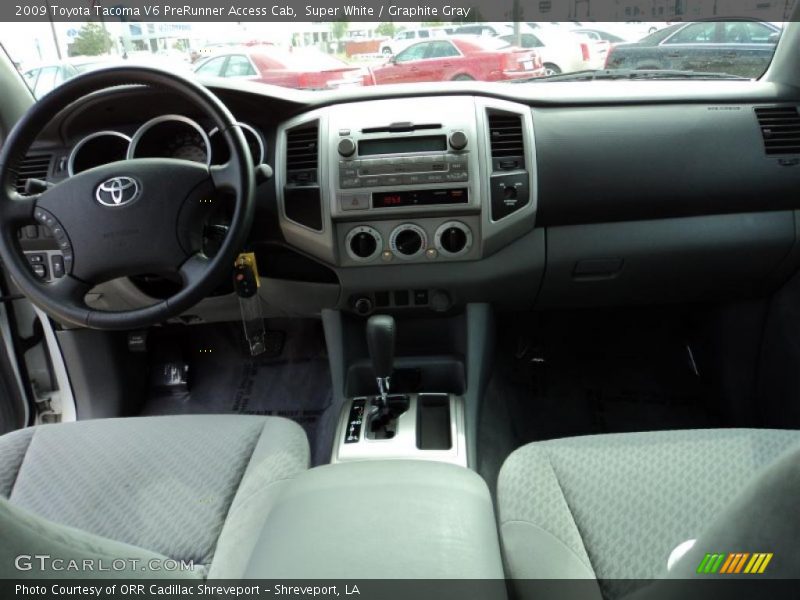 Super White / Graphite Gray 2009 Toyota Tacoma V6 PreRunner Access Cab