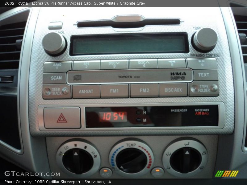 Super White / Graphite Gray 2009 Toyota Tacoma V6 PreRunner Access Cab