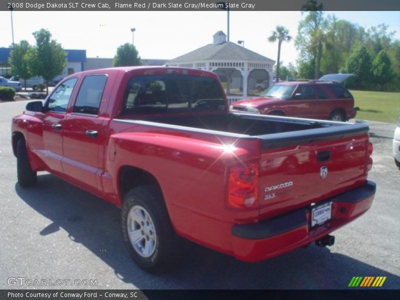 Flame Red / Dark Slate Gray/Medium Slate Gray 2008 Dodge Dakota SLT Crew Cab