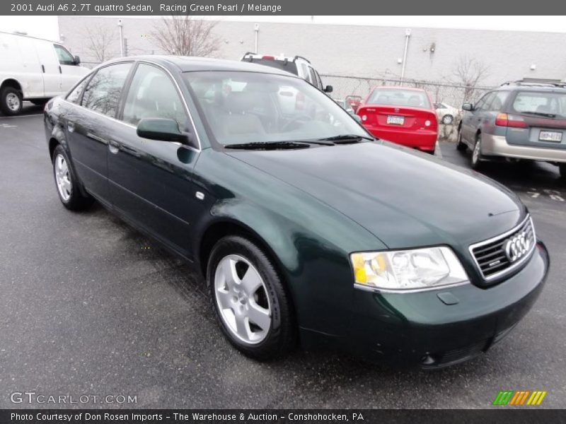 Racing Green Pearl / Melange 2001 Audi A6 2.7T quattro Sedan