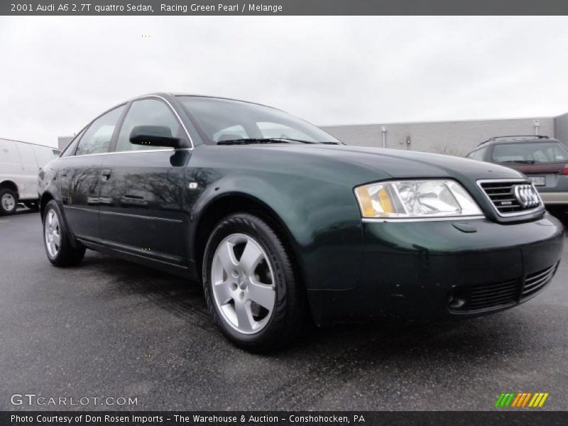 Racing Green Pearl / Melange 2001 Audi A6 2.7T quattro Sedan