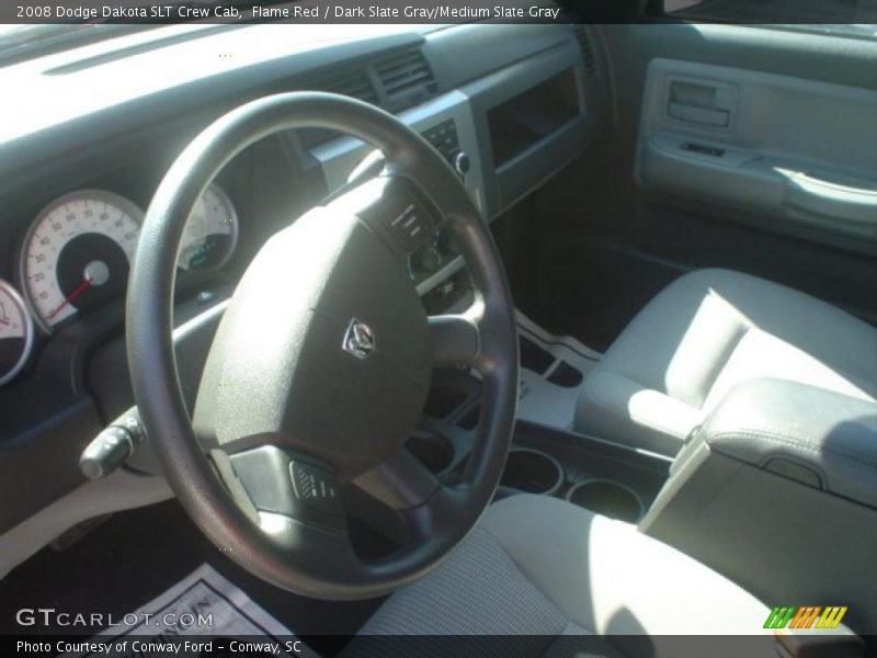 Flame Red / Dark Slate Gray/Medium Slate Gray 2008 Dodge Dakota SLT Crew Cab