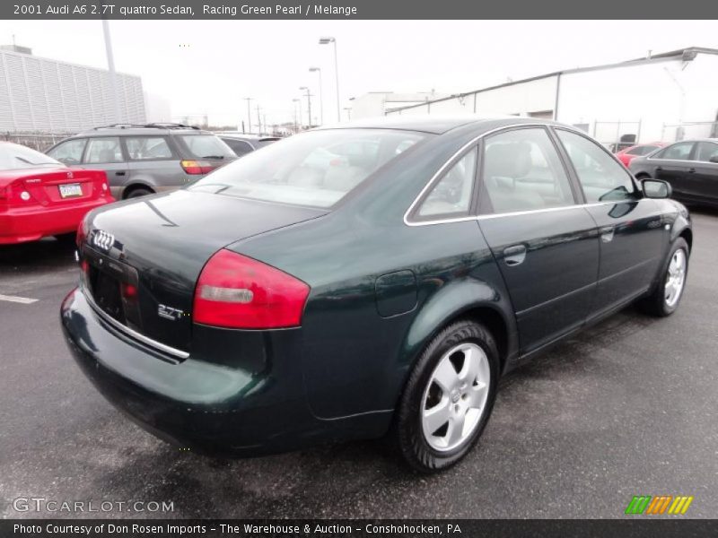 Racing Green Pearl / Melange 2001 Audi A6 2.7T quattro Sedan
