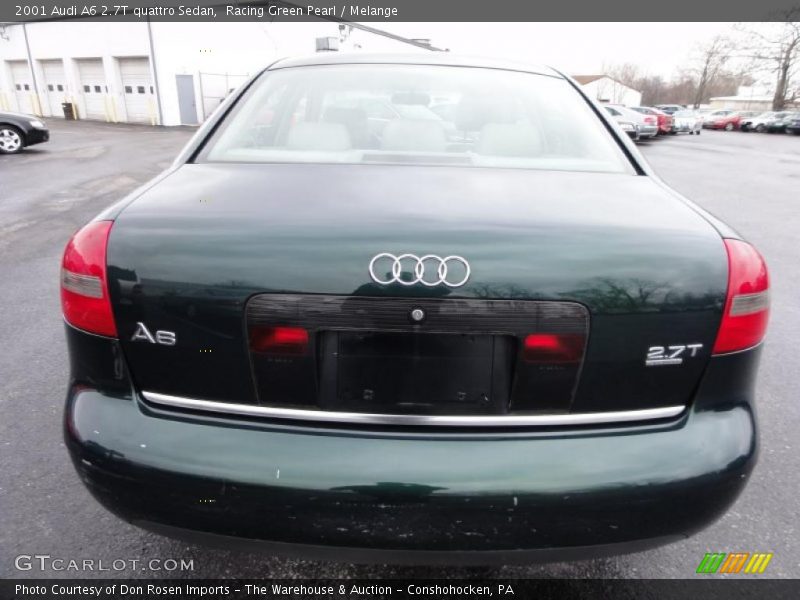 Racing Green Pearl / Melange 2001 Audi A6 2.7T quattro Sedan