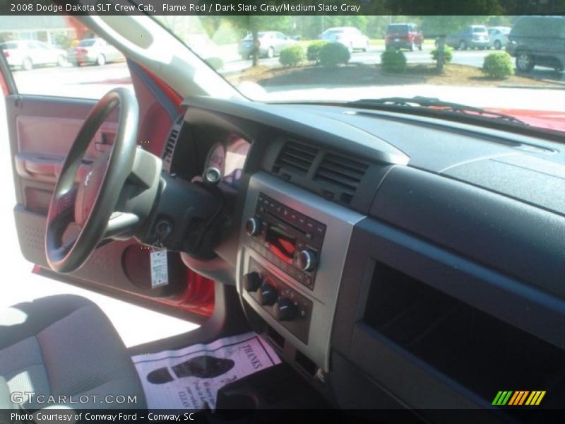 Flame Red / Dark Slate Gray/Medium Slate Gray 2008 Dodge Dakota SLT Crew Cab