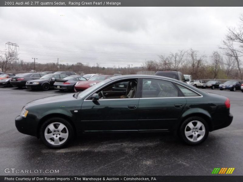 Racing Green Pearl / Melange 2001 Audi A6 2.7T quattro Sedan