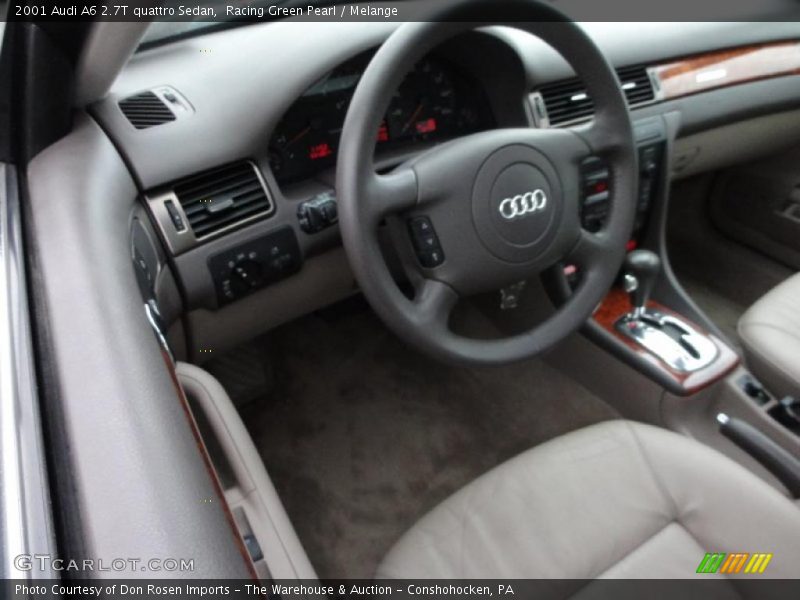Racing Green Pearl / Melange 2001 Audi A6 2.7T quattro Sedan