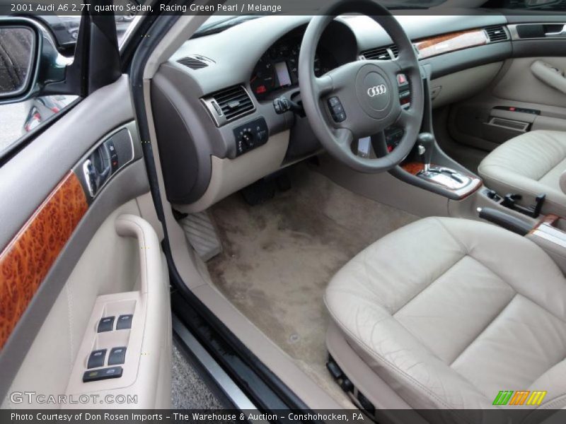 Racing Green Pearl / Melange 2001 Audi A6 2.7T quattro Sedan